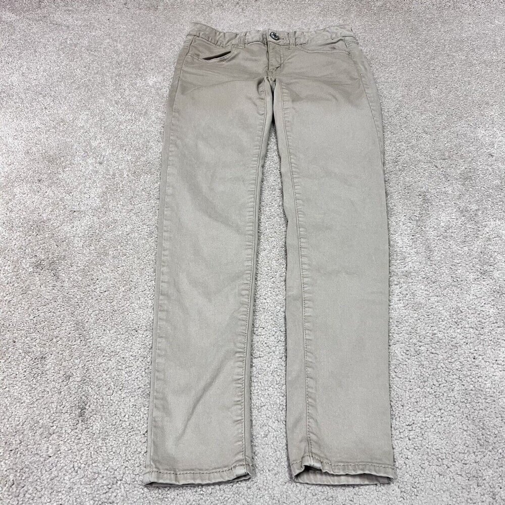 American Eagle Jegging Super Stretch Women's Tan Size 2 Pockets - Picture 5 of 12